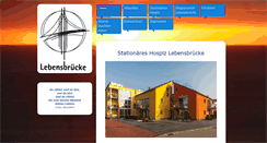 Desktop Screenshot of hospizverein-lebensbruecke.de